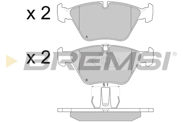 Brake Pad Set, disc brake (BP2773)