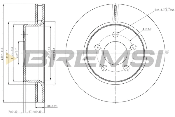 Brake Disc (CD7759V)