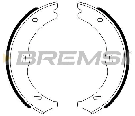Brake Shoe Set, parking brake (GF0320)