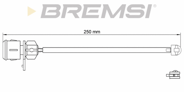 Warning Contact, brake pad wear (WI0574)