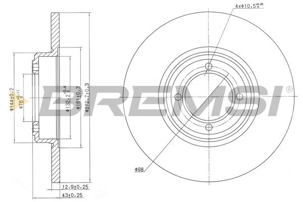 Brake Disc (CD6012S)