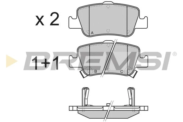 Brake Pad Set, disc brake (BP3341)