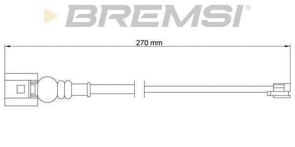 Warning Contact, brake pad wear (WI0665)