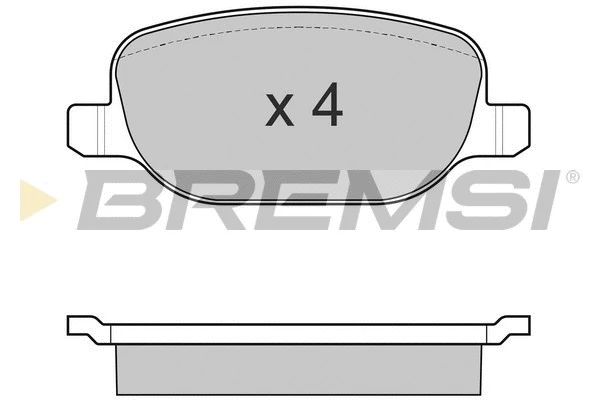 Brake Pad Set, disc brake (BP3024)