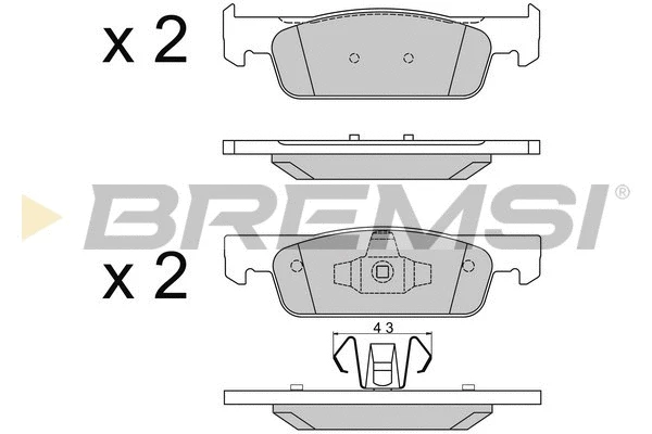 Brake Pad Set, disc brake (BP3512)
