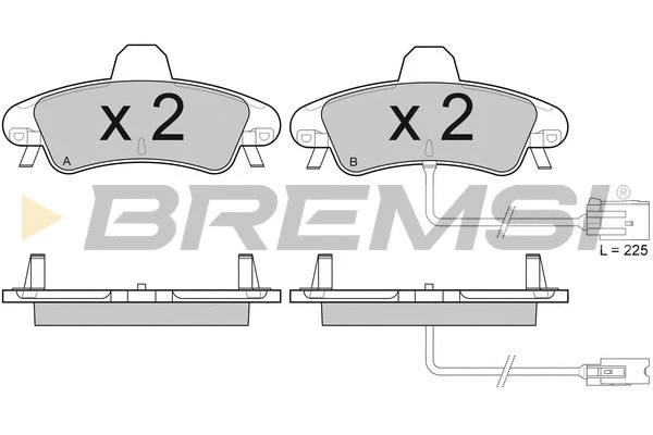 Brake Pad Set, disc brake (BP2932)