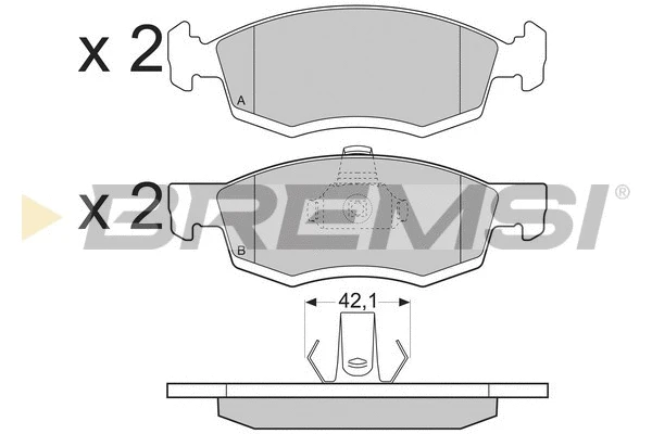 Brake Pad Set, disc brake (BP3391)