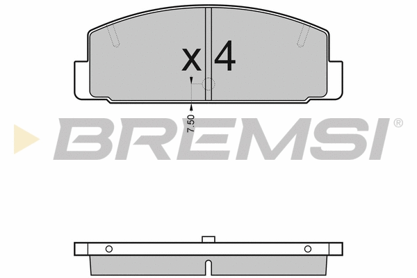 Brake Pad Set, disc brake (BP2448)