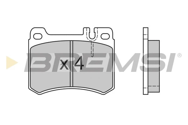 Brake Pad Set, disc brake (BP2410)