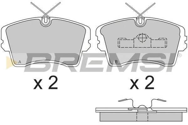 Brake Pad Set, disc brake (BP2283)