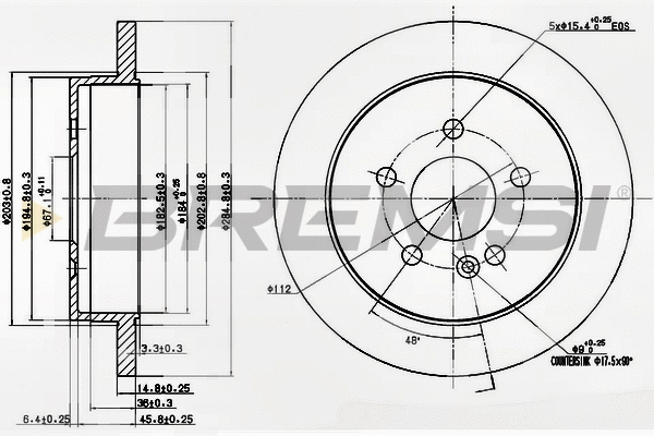 Brake Disc (CD7037S)