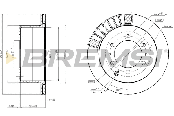 Brake Disc (CD8215V)