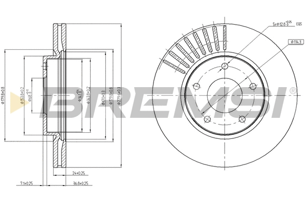 Brake Disc (CD8100V)