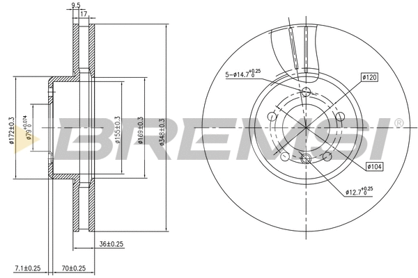 Brake Disc (CD7867V)