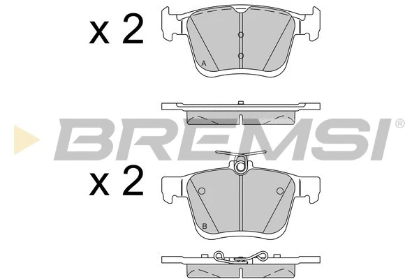 Brake Pad Set, disc brake (BP3518)