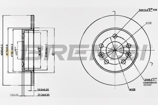 Brake Disc (CD6566S)