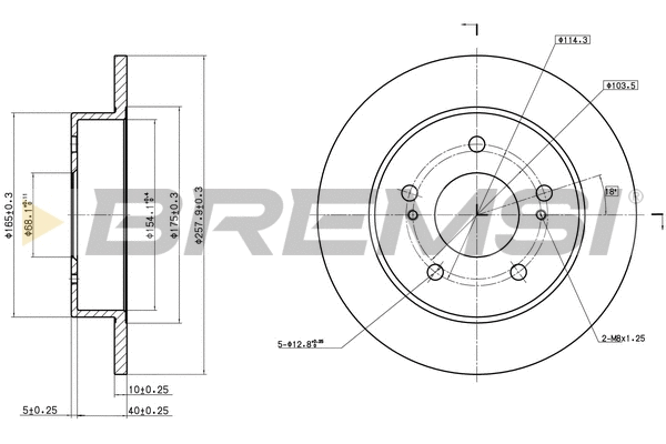 Brake Disc (CD6549S)