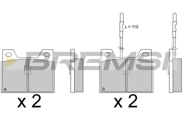 Brake Pad Set, disc brake (BP2066)