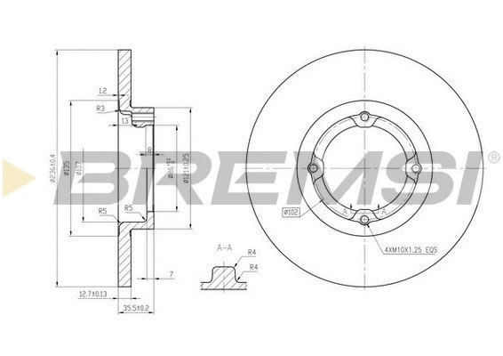 Brake Disc (CD7076S)
