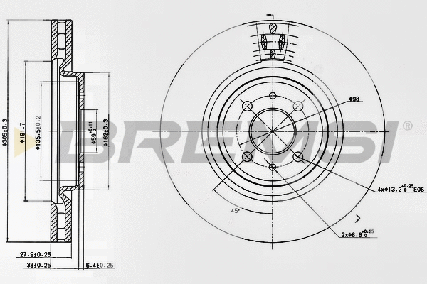 Brake Disc (CD7002V)