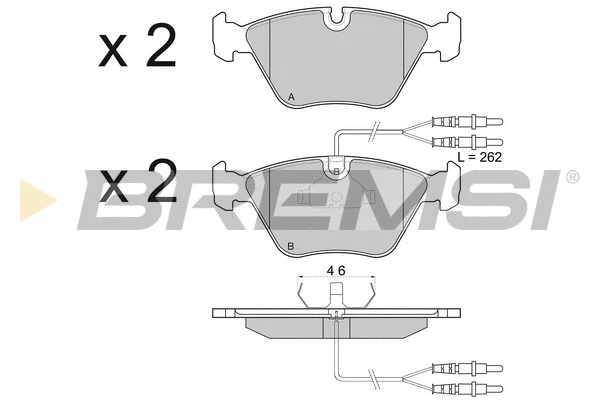 Brake Pad Set, disc brake (BP2523)