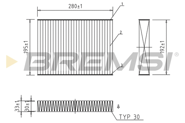Filter, cabin air (FC0470C)