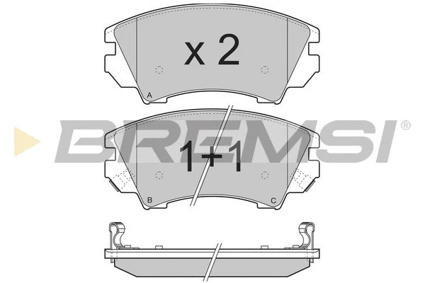 Brake Pad Set, disc brake (BP3377)