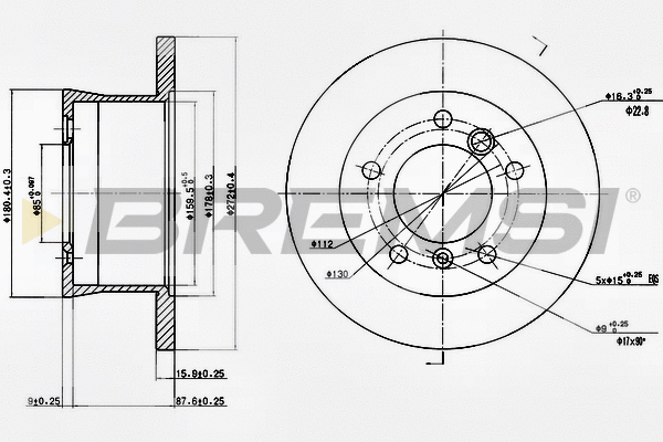 Brake Disc (CD6932S)