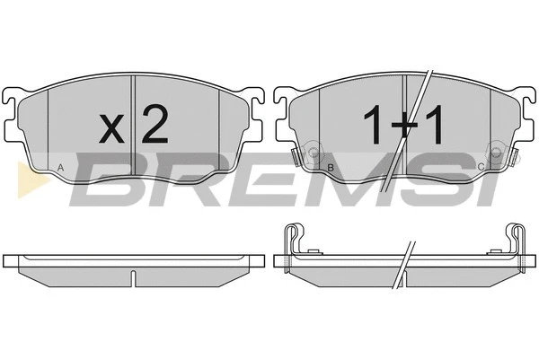 Brake Pad Set, disc brake (BP2912)