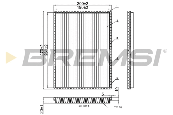 Filter, cabin air (FC0901)