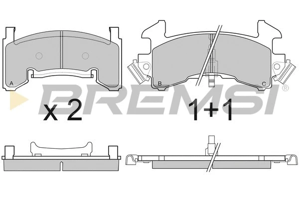 Brake Pad Set, disc brake (BP2796)