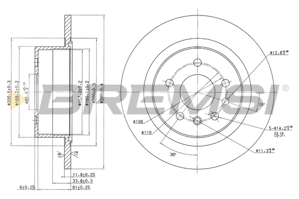 Brake Disc (CD6698S)