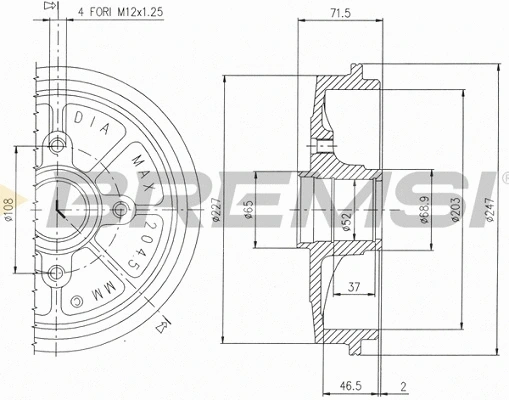 Brake Drum (CR5472)