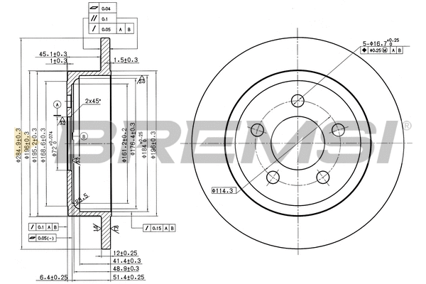 Brake Disc (CD8288S)