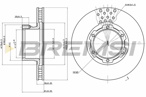 Brake Disc (CD6632V)