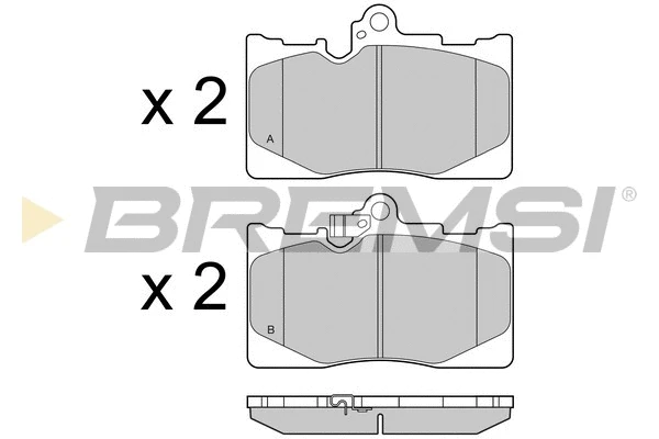Brake Pad Set, disc brake (BP3418)