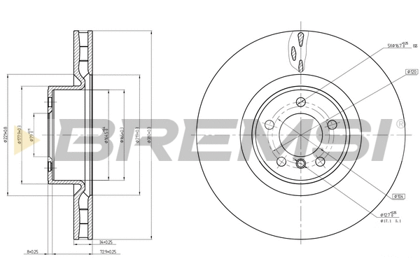 Brake Disc (CD8086V)
