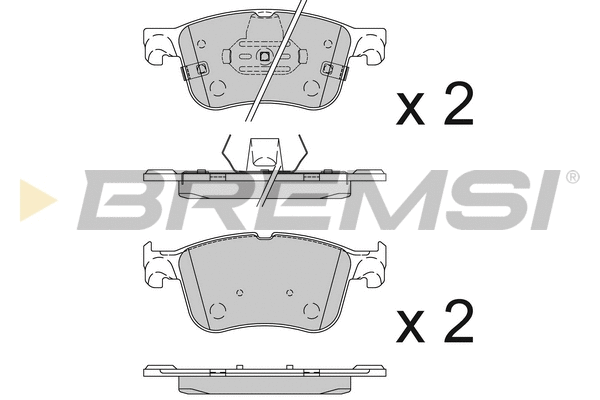 Brake Pad Set, disc brake (BP3847)