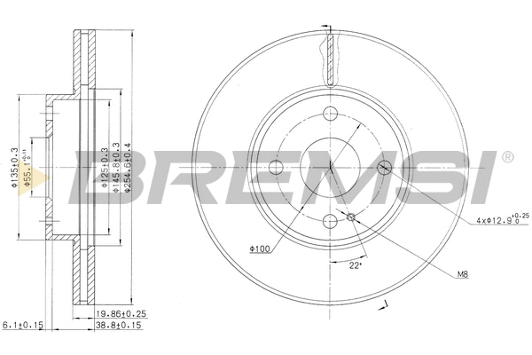 Brake Disc (CD6975V)