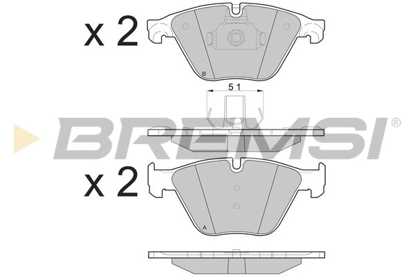 Brake Pad Set, disc brake (BP3500)