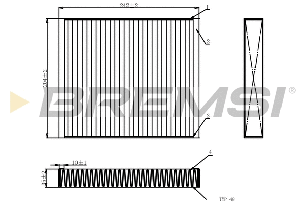 Filter, cabin air (FC0073)
