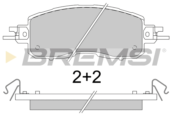 Brake Pad Set, disc brake (BP3797)