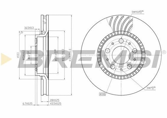 Brake Disc (CD7078V)