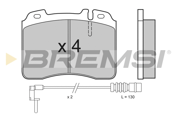 Brake Pad Set, disc brake (BP2506)