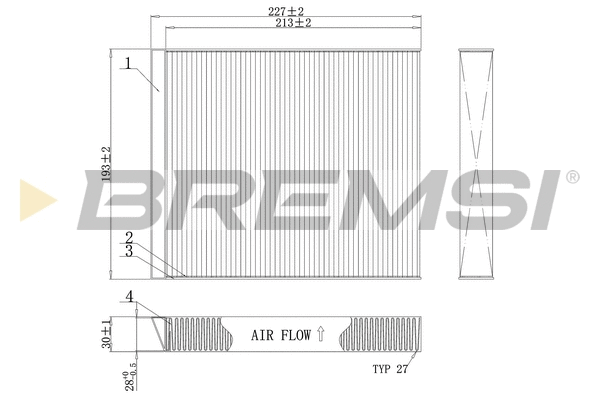 Filter, cabin air (FC0971C)