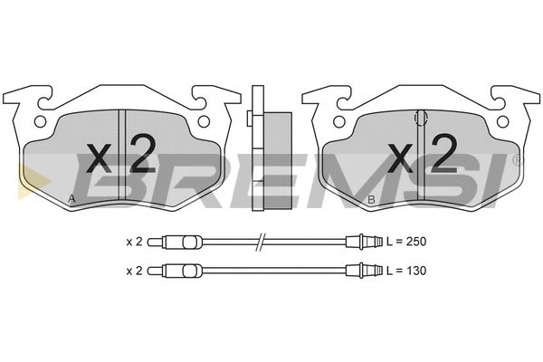 Brake Pad Set, disc brake (BP2216)