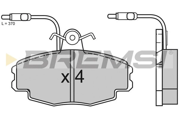 Brake Pad Set, disc brake (BP2528)