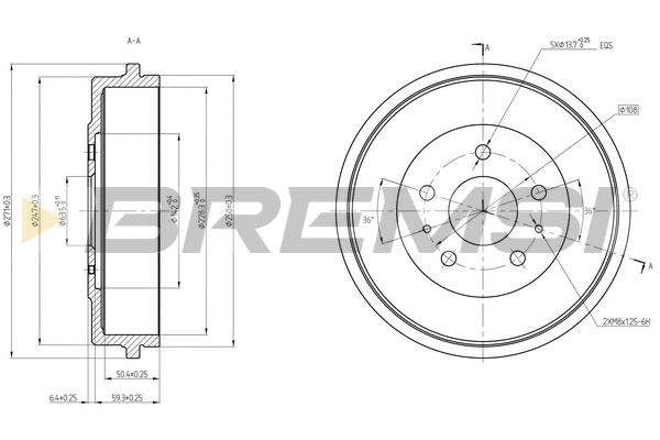 Brake Drum (CR5704)