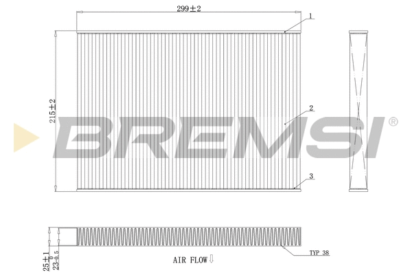 Filter, cabin air (FC0412A)