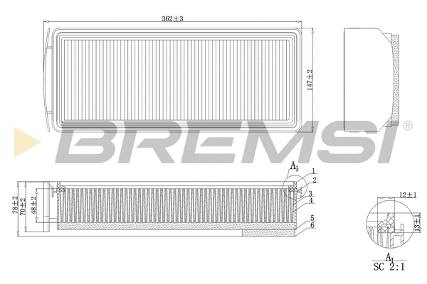 Air Filter (FA1205)